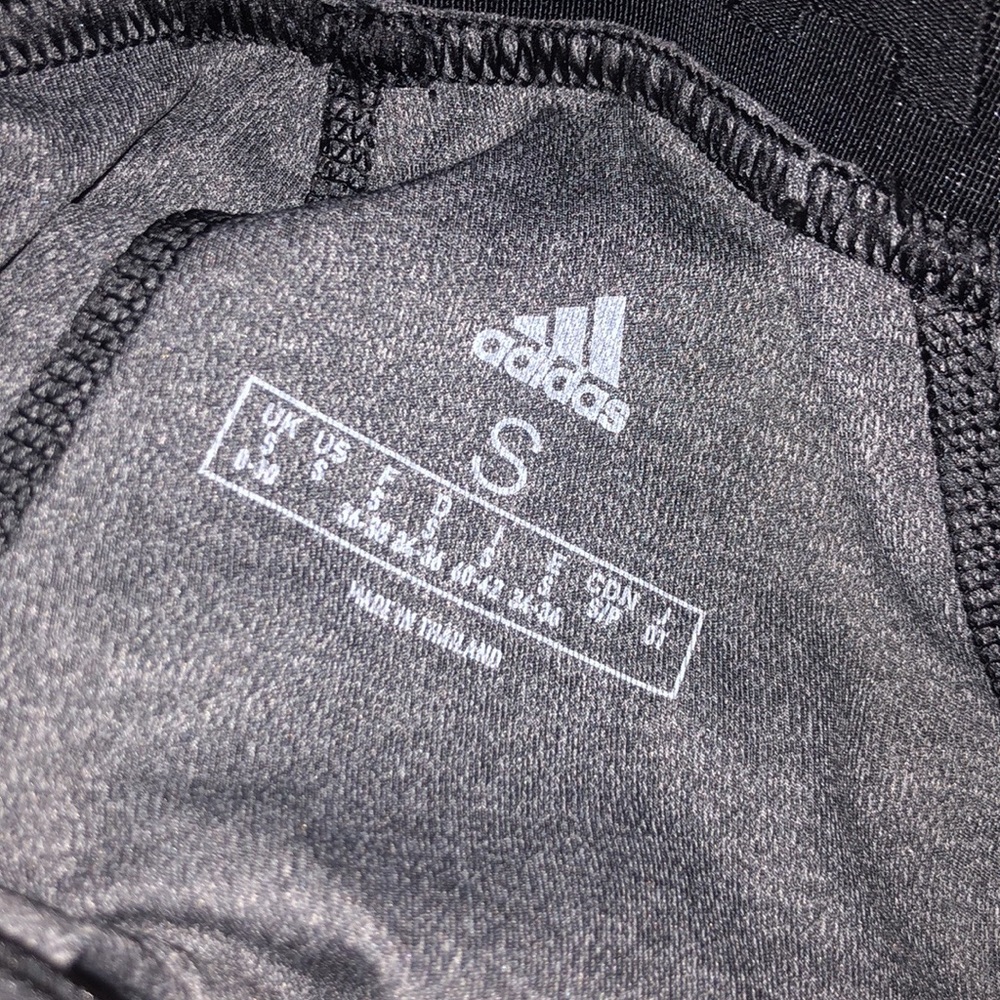 Adidas Gray light blue work out leggings sport